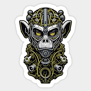 Techno Apes Sticker